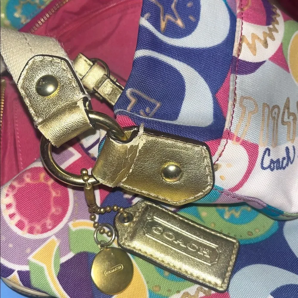 Coach Poppy Crossbody Purse Graffiti
